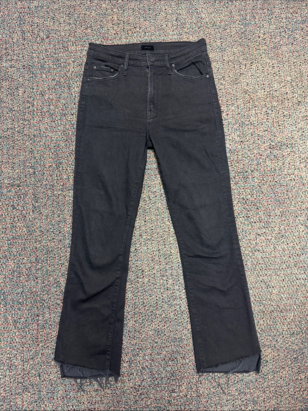 MOTHER The Insider Crop Step Fray Jean